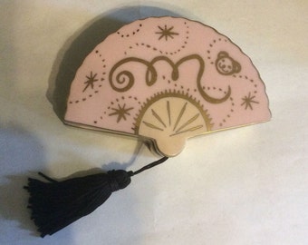 Exclusive Muffy VanderBear Club Fan Shaped Ceramic Jewelry Box