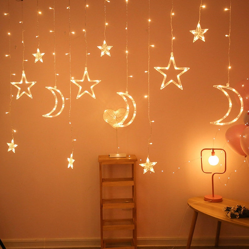 MagandangParol Star Moon Curtain String Lights - Thumbnail 4