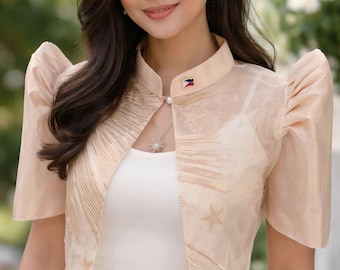 Embroidered Bolero Top Authentic Filipiniana Attire