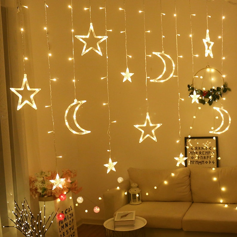 MagandangParol Star Moon Curtain String Lights - Thumbnail 2