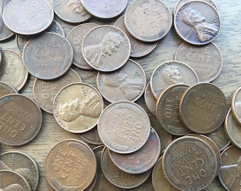 Roll Of 50 Lincoln Wheat Pennies ~ No Culls 1930 P