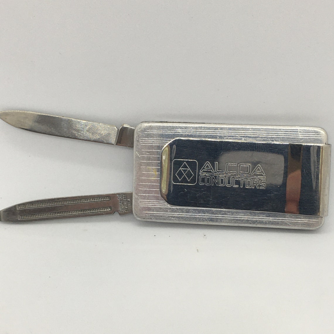 Vintage Pocket Knife Money Clip Stainless Steel Made In The Etsy