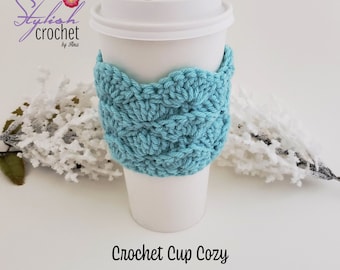 Crochet Cup Cozy Reusable Cup Cozy or Coffee Cup Crochet Sleeve Crochet gift ideas for Moms, Teachers, Employess, Friends or Thank you Gifts