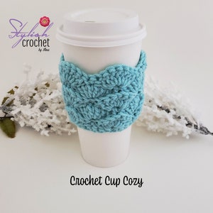 Crochet Cup Cozy Reusable Cup Cozy or Coffee Cup Crochet Sleeve Crochet gift ideas for Moms, Teachers, Employess, Friends or Thank you Gifts