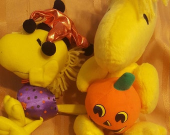 Woodstock Halloween Plush Pair