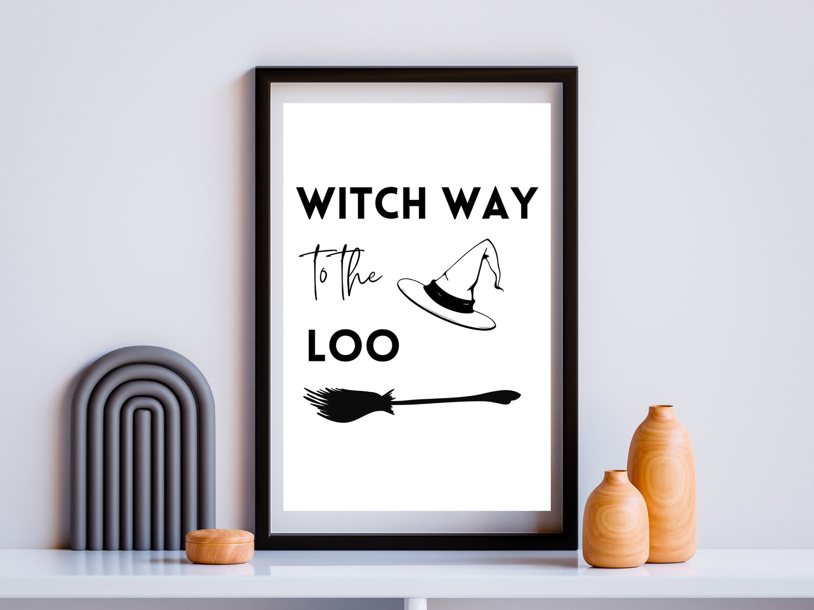 Halloween Bathroom Wall Art Set Bathroom Wall Art Bathroom - Etsy