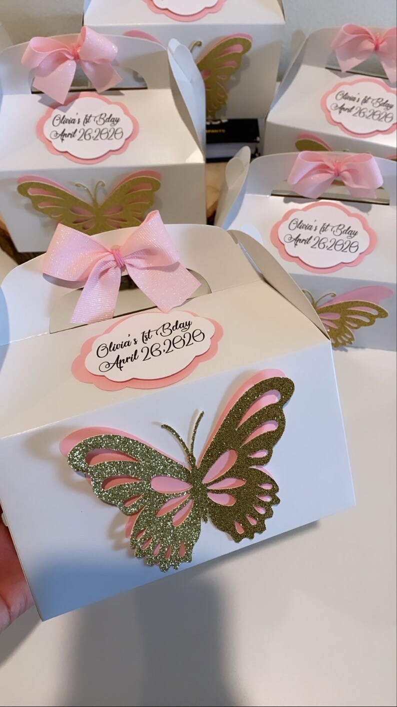 Butterfly favor boxes