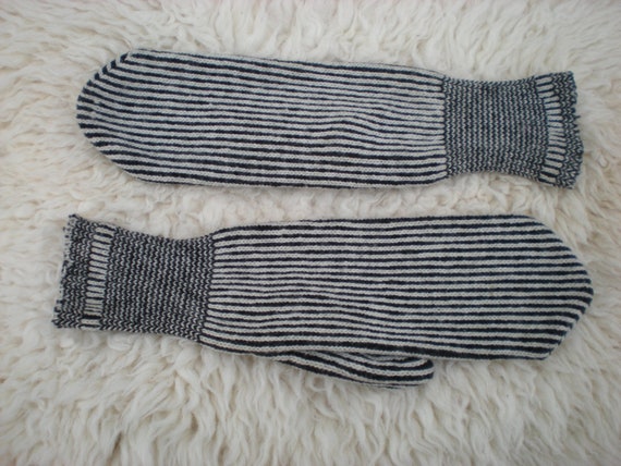 Vintage 20's 30's 40's  Black & White Striped Men… - image 2