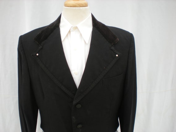 Vintage Palm Beach Victorian Black Bolero Tuxedo … - image 2