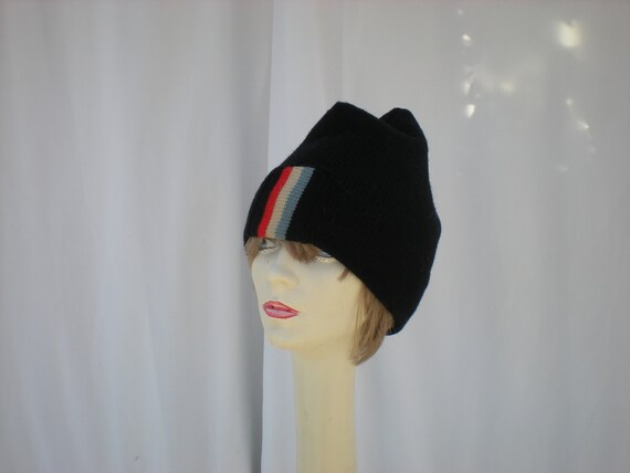 Style Beanie Ski Cap Black France Hat 