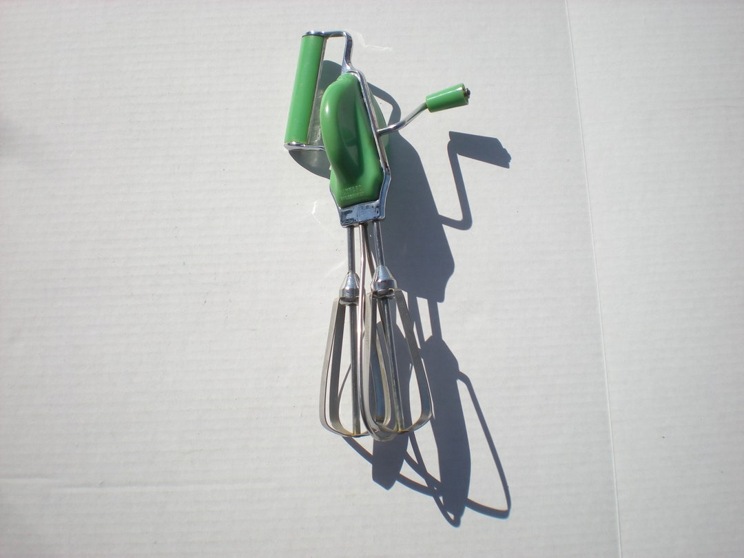 Vintage Maynard Green Hand Mixer Egg Beater Blender Etsy Australia