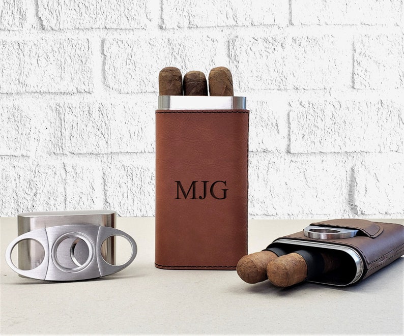 Personalized Cigar Holder Case Cigar Travel Case Vegan Etsy