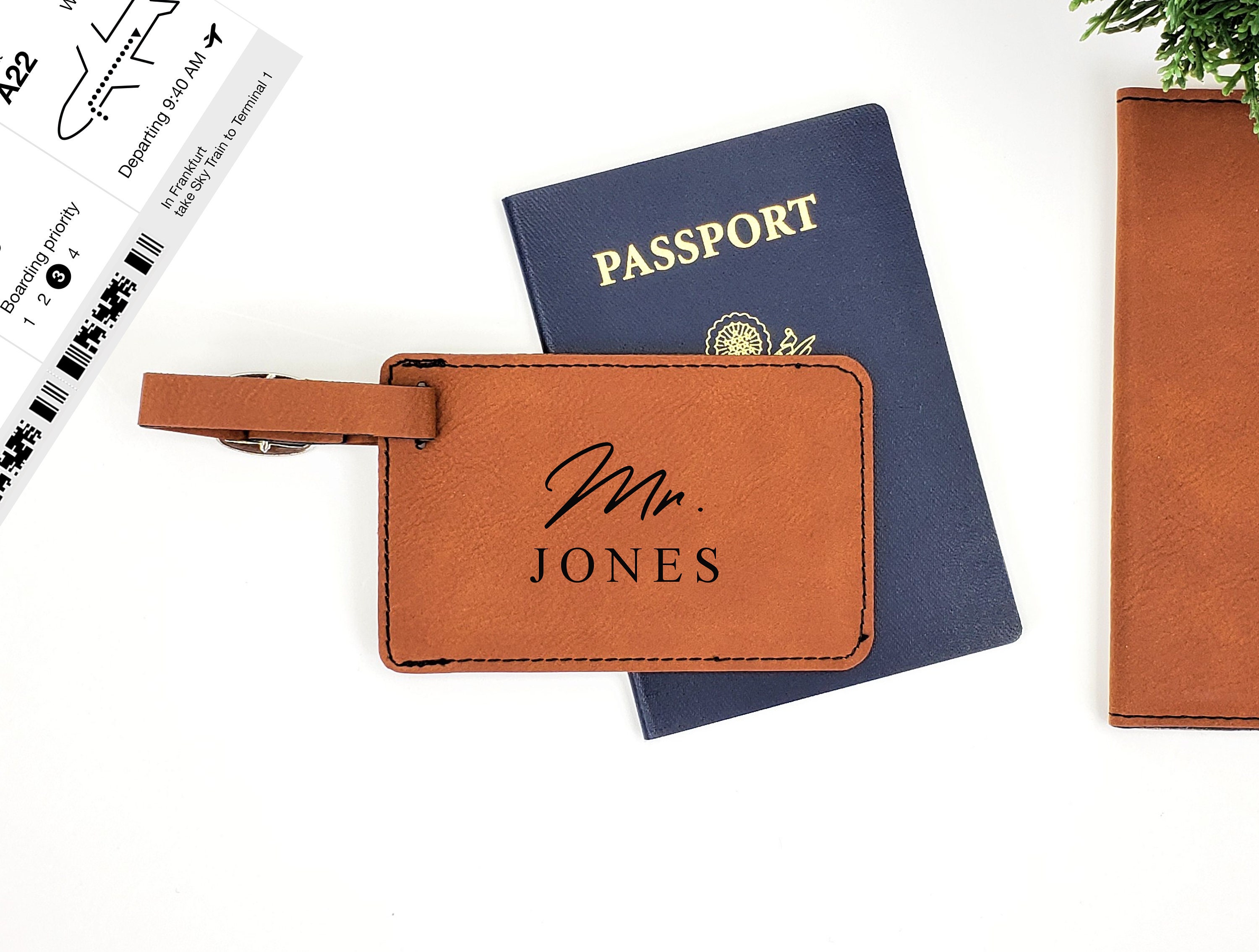 laser engraved luggage tags