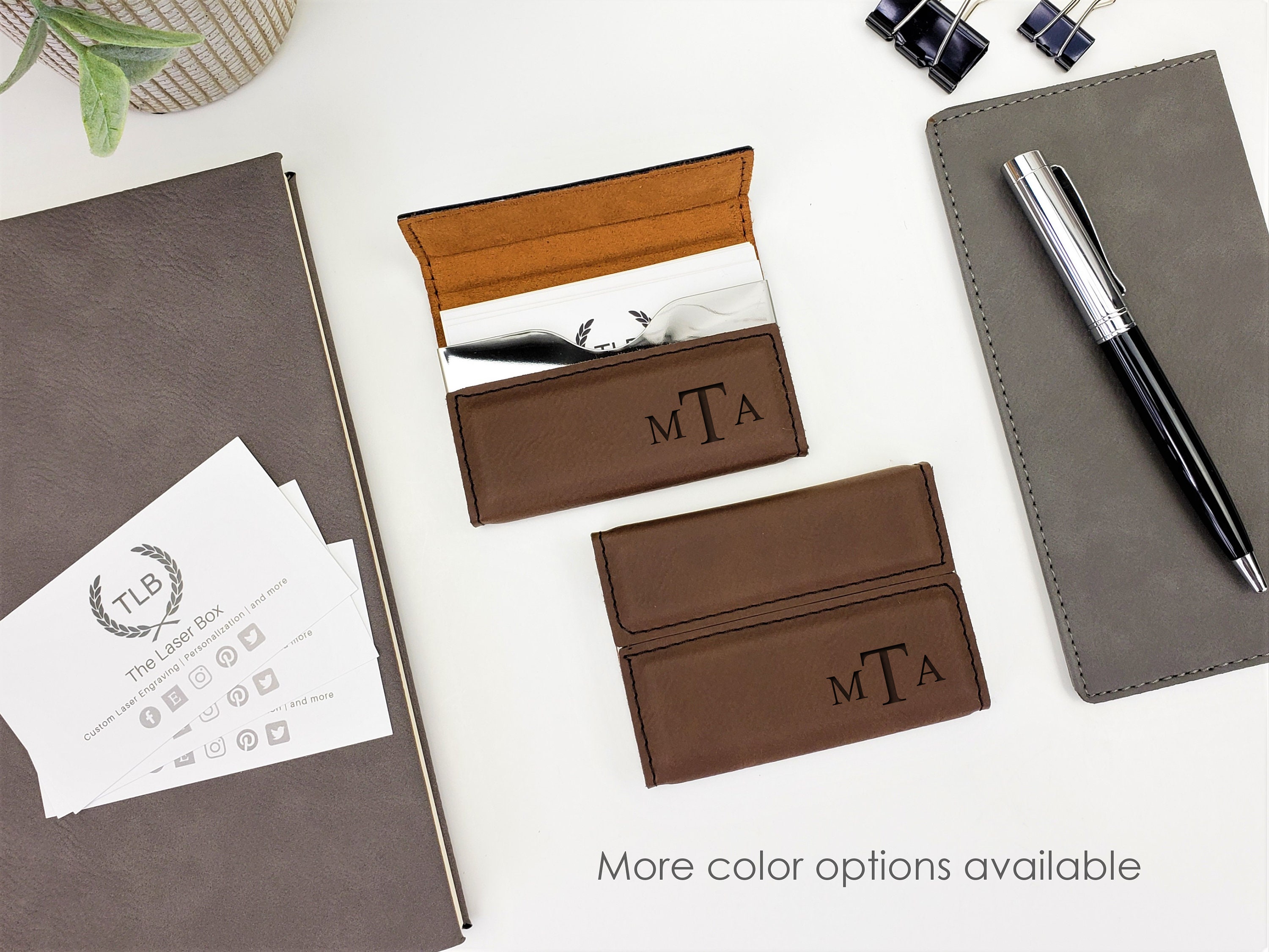 Personalized Custom Laser Engraved Monogrammed Business Card