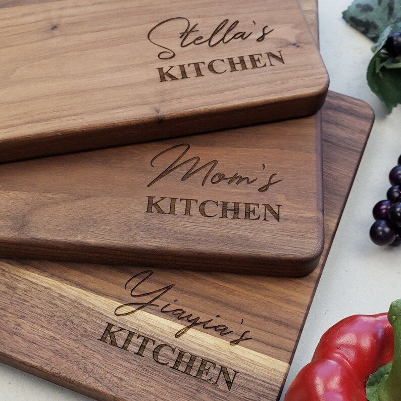 Personalized Walnut Cutting Board Abuelas Kitchen - Etsy