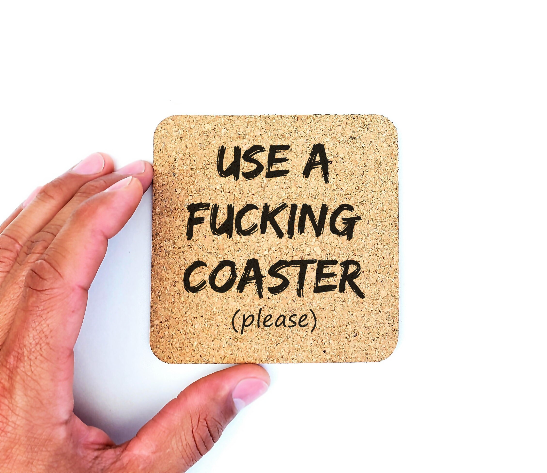 Use A Fucking Coaster Please Cork Coasters Set of 6