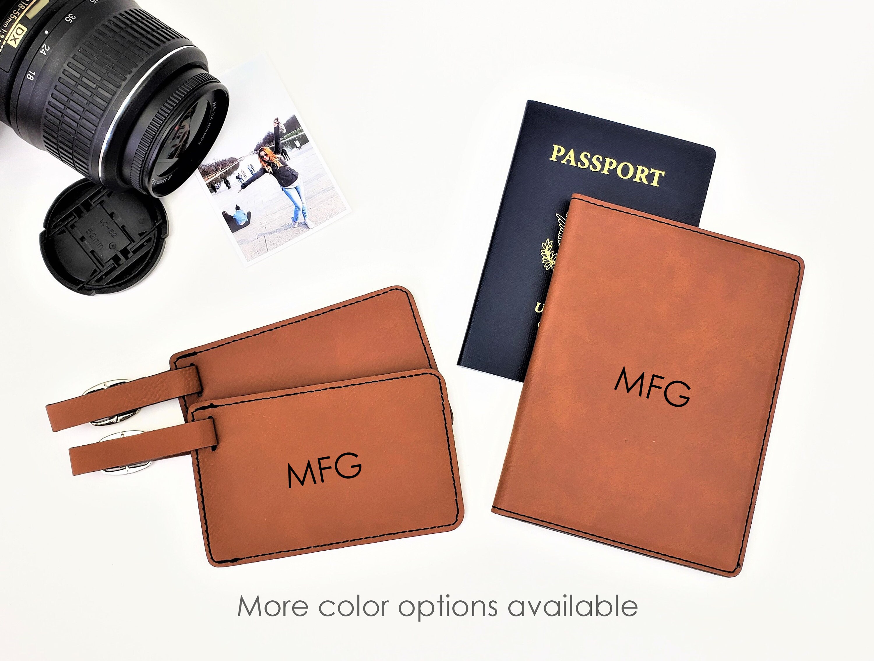 passport cover and luggage tag gift set