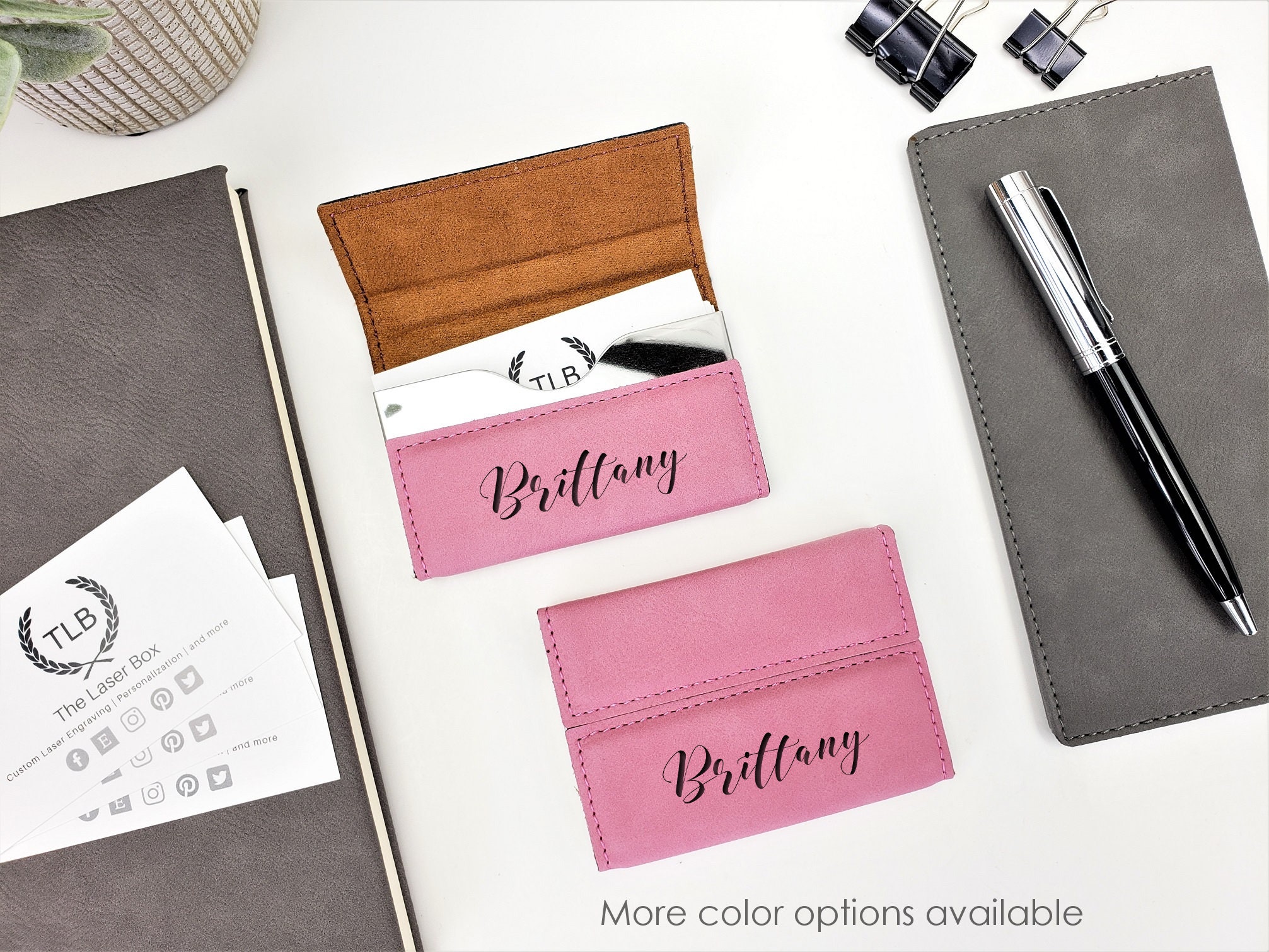 Pink Personalized Custom Laser Engraved Monogrammed Name