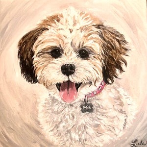 Custom Pet Portrait, Dog Painting
