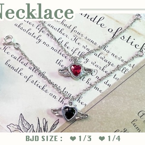 14k Heart Necklace - 1/3 1/4 bjd Accessories