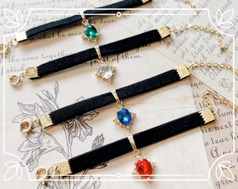 14k Gold Diamond Choker - 1/3 1/4 1/6 BJD Accessories