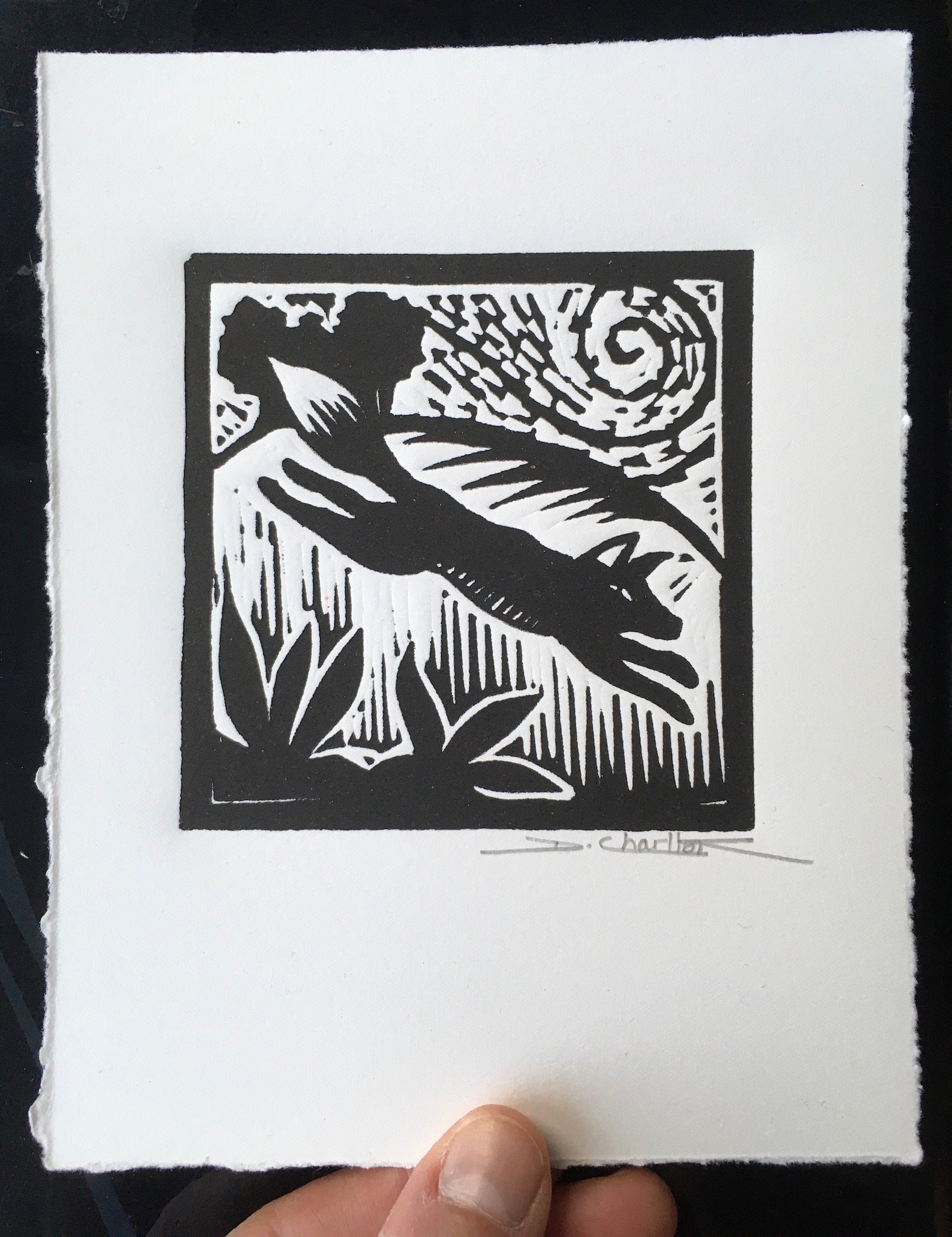 Fox Linocut Print, Printmaking, Ideal Gift, Lino Cut, Wildlife Etsy