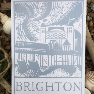 A5 Digital greetings Card Brighton, digital print, card