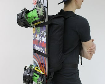 Sac à Dos Imperméable Pour Homme Avec 2 Bretelles Réglables Et 2 Sangles Pliables - Étui De Transport Universel Pour Skateboard - Kaki - Taille L : 110 X 32 Cm