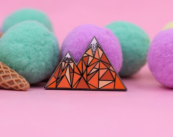 Geometric Mountain – Enamel Pin for your Life