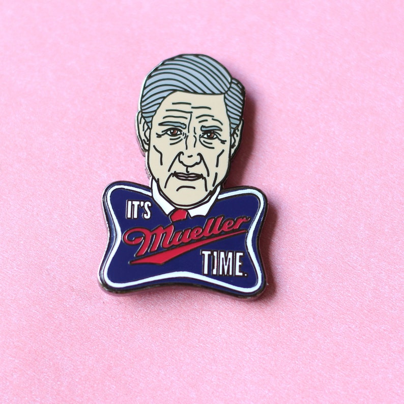 Mueller Time Enamel Pin  Robert Mueller Pin  Russian image 4
