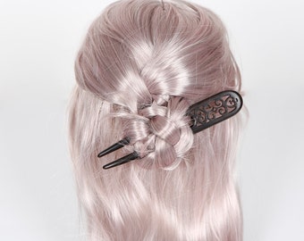 Handmade Natural Wood Flower Style Hair Sticks , Hair Pins, Hair Fork & Chopsticks for Women Long Hair - Ornament