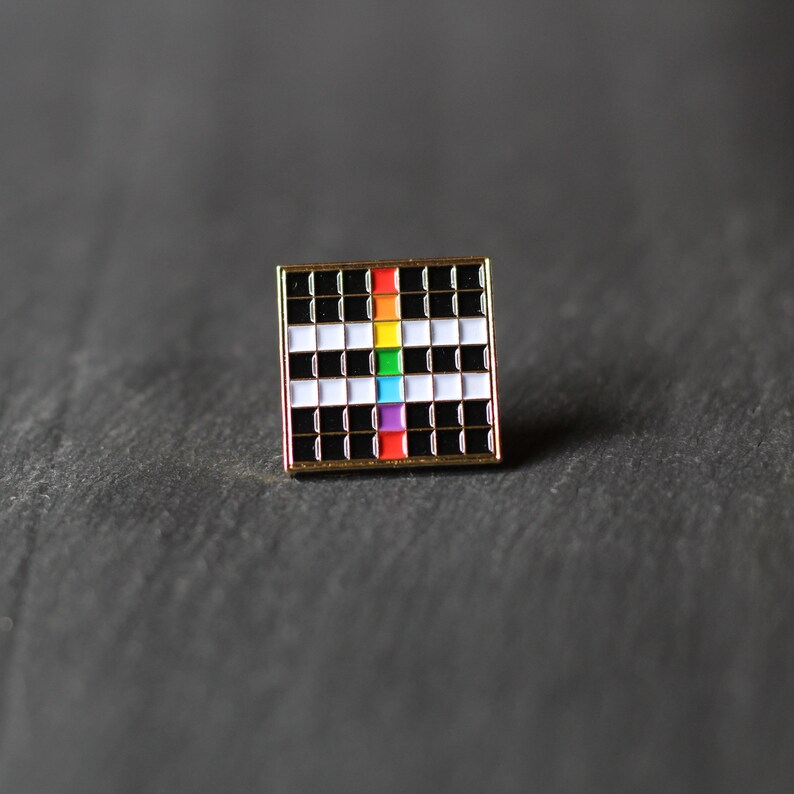 Straight Ally Pride Pin Lgbt Pride Series Straight Ally Etsy