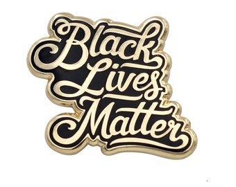 REAL SIC Black Lives Matter - BLM Pride & Protest Lapel Pin Enamel Pins for Hats, Jackets and Bags