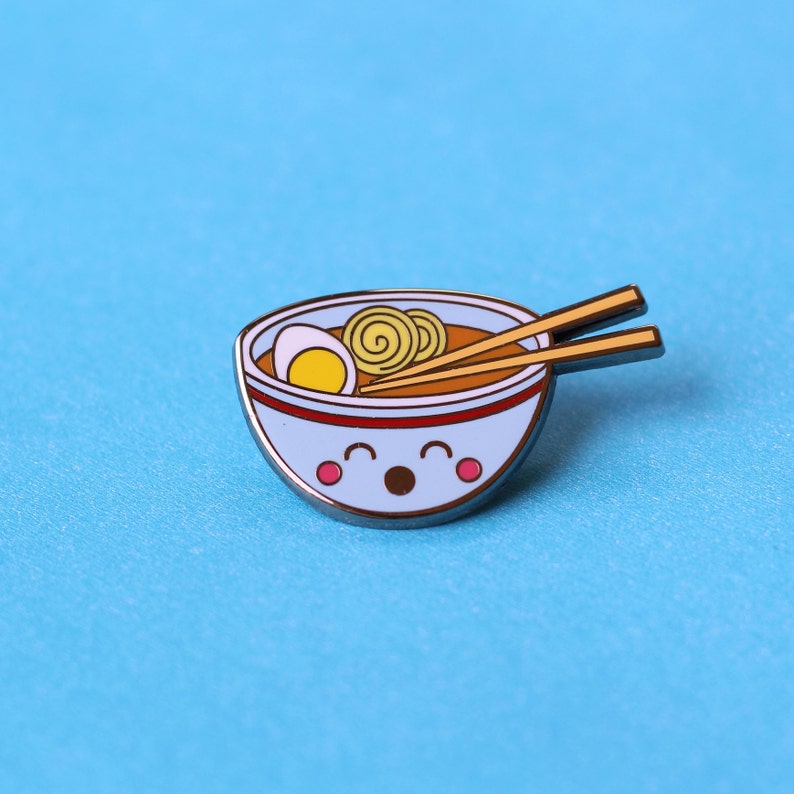 Ramen Enamel Pin Super Cute Ramen Noodle Pin Kawaii Food Etsy Canada