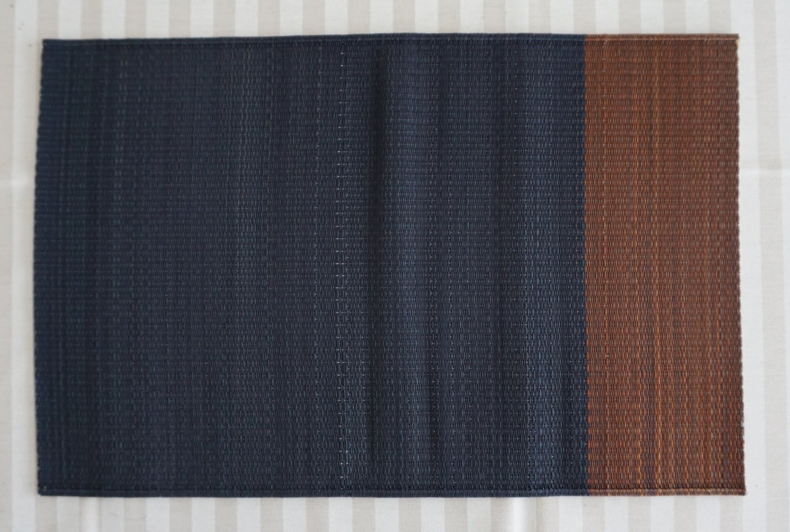 6 Set of Igusa, Rush Grass Placemat, Japanese Placemat, Two Tone Earth, Brown Etsy