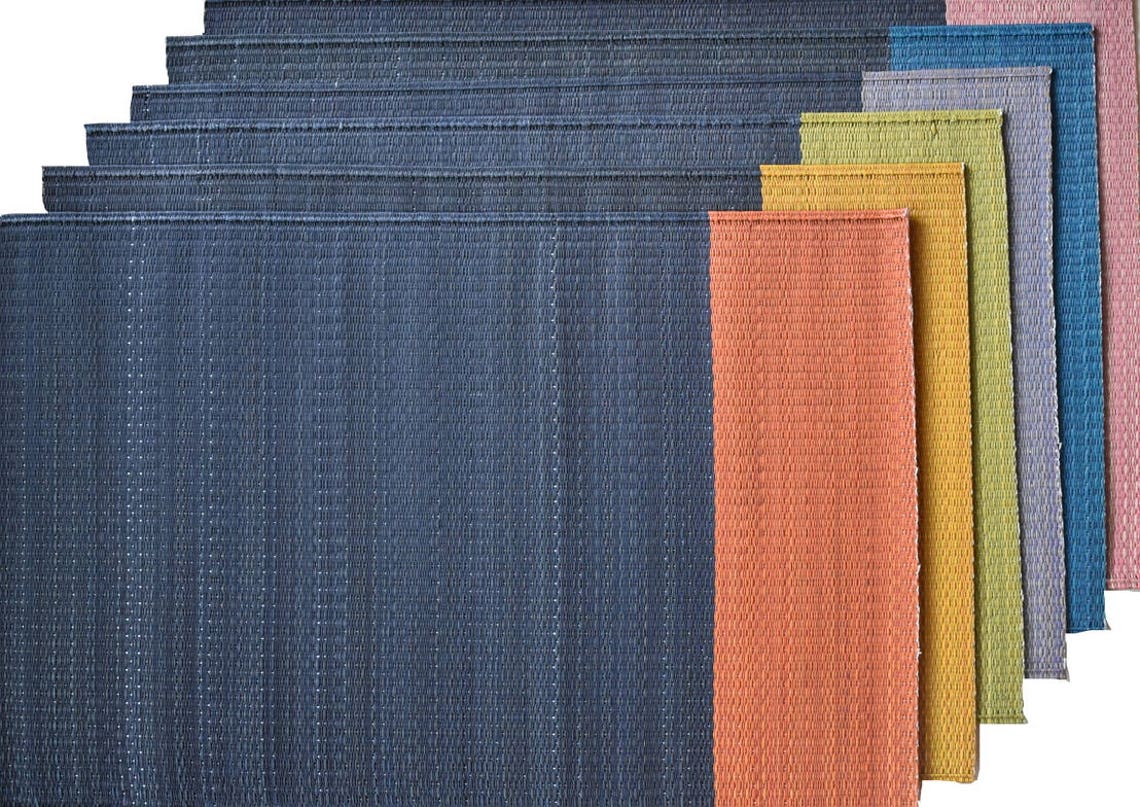 4 Set of Japanese Placemat Igusa Rush Grass Placemat Etsy