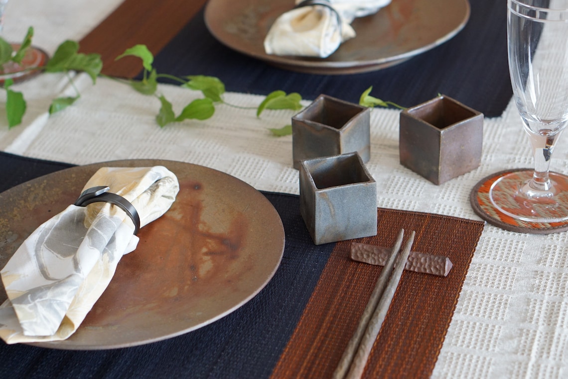 6 Set of Igusa Rush Grass Placemat Japanese Placemat Two Etsy