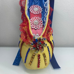 Decorated Pointe Shoe Yellow Red Blue Nutcracker Doll/Clown/Party