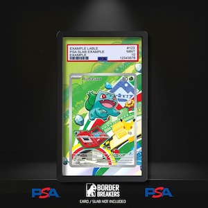 037 Bulbasaur First Partner Promo Pokemon PSA Slab Skin | PSA Graded Card Display Front Insert | Extended Art Slab Front