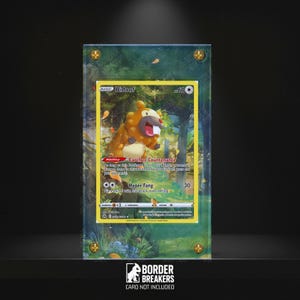 Bidoof GG29/GG70 Custodia protettiva per carte Pokémon Extended Art - Magnetica/A vite/In piedi - Crown Zenith - Border Breakers