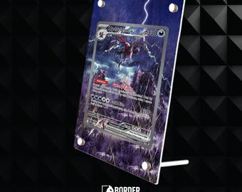 Hydreigon ex 169/086 PokémonCard Extended Art Display Case - Magnetic/Screw/Standing - White Flare- Border Breakers