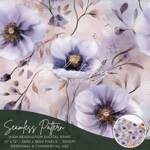 Lilas, coquelicots, encre à alcool, motif numérique, impression transparente, sublimation, bohème, fleurs sauvages, encre à alcool, publicité, violet, violet