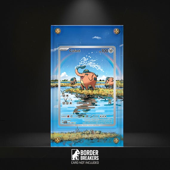 Cufant 076/064 Pokmon Extended Art Artwork Display Case -  Magnetic/screw/standing - Shrouded Fable- Border Breakers - Etsy