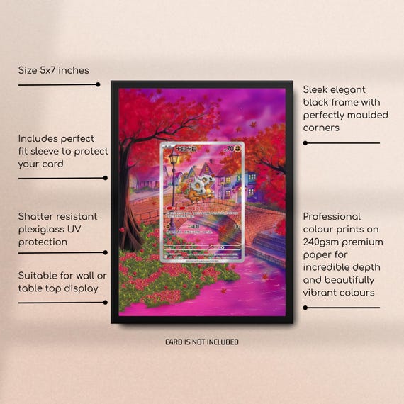 Cubone 0407/07 Pokemon Extended Art Frame - 5x7 - Chinese Gem Pack Series  3- Border Breakers - Etsy
