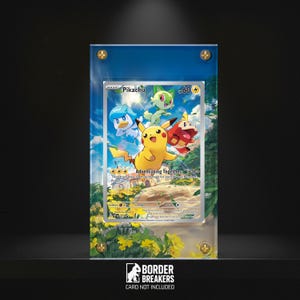 Pikachu Promo SVP 027 Pokémon Expanded Art Display Case - Magnetisch / Schrauben / Standing Case - Border Breakers
