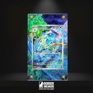 089/086 Frogadier Pokémon-kort Utökat konstdisplayfodral - Magnetisk/Skruv/Stående - Chaos Rising/ Ninja Spinner - Border Breakers
