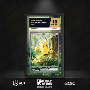 276/217 Pikachu Pokémon Slab Skin | ACE CGC Graded Card Display Insert | Extended Art Slab Backing, ACE CGC Graded Card Display Insert | Extended Art Slab Backing, Pokemon slab, extended art case, cgc slab artwork, Cgc slab guard case, Cgc display, Ace graded slab, pokemon card frame, psa slab display, trading card display, cgc graded card display, graded card display, Ace slab protector, Pokemon card case, Extended art frame, Pokemon art, pokémon display case, pokémon card display,
