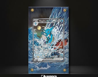 Kingdra Ex 131/198 Pokémon Extended Art Display Case - Magnetic