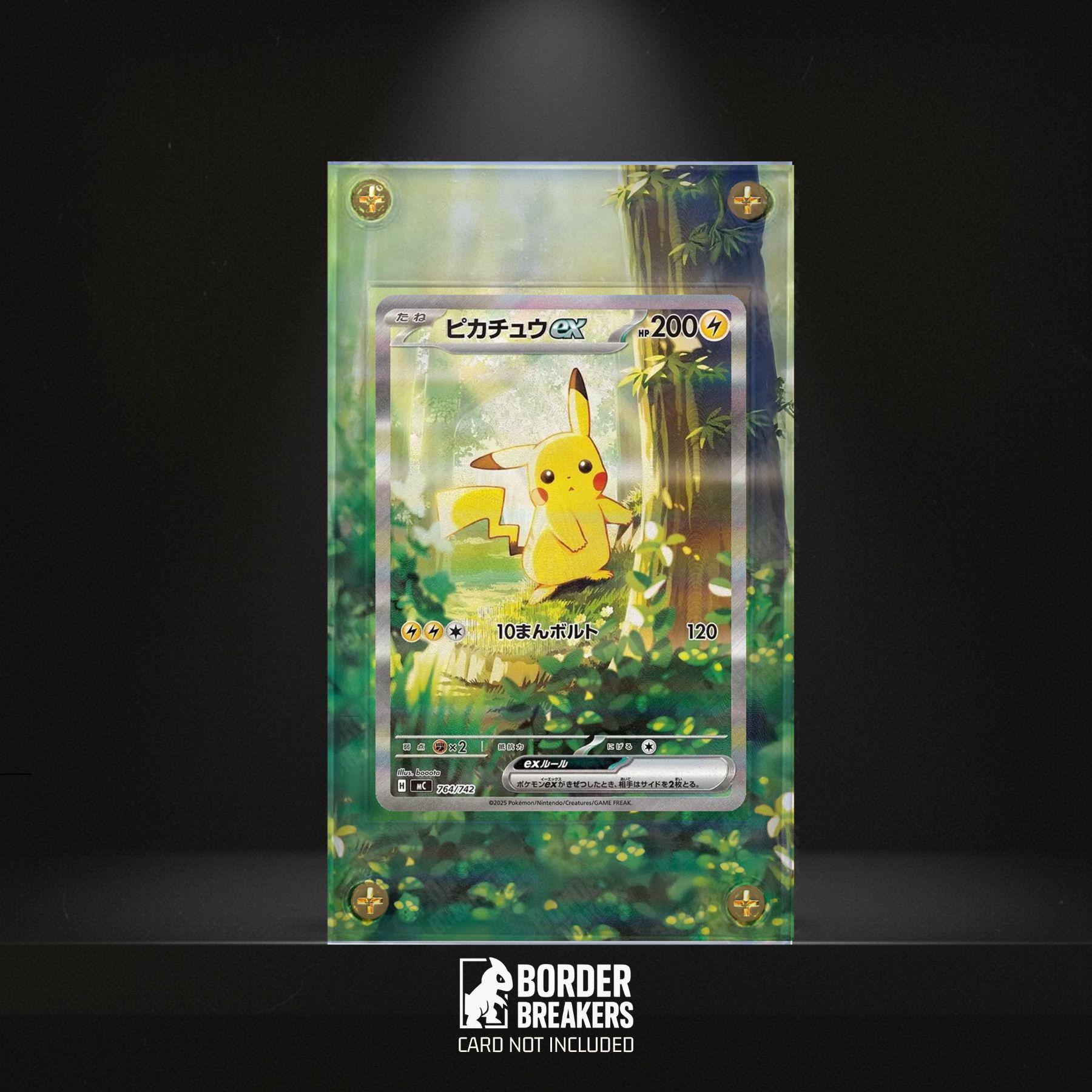 Pikachu 764/742 Pokémon Card Extended Art Display Case - Magnetic