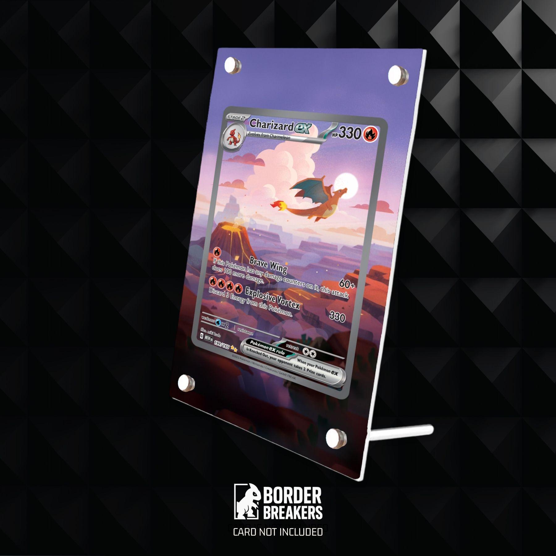 Custodia Magnetica Espositiva Per Carta Pok&eacute;mon Charizard 199/165 (Scarlet &amp; Violet)
